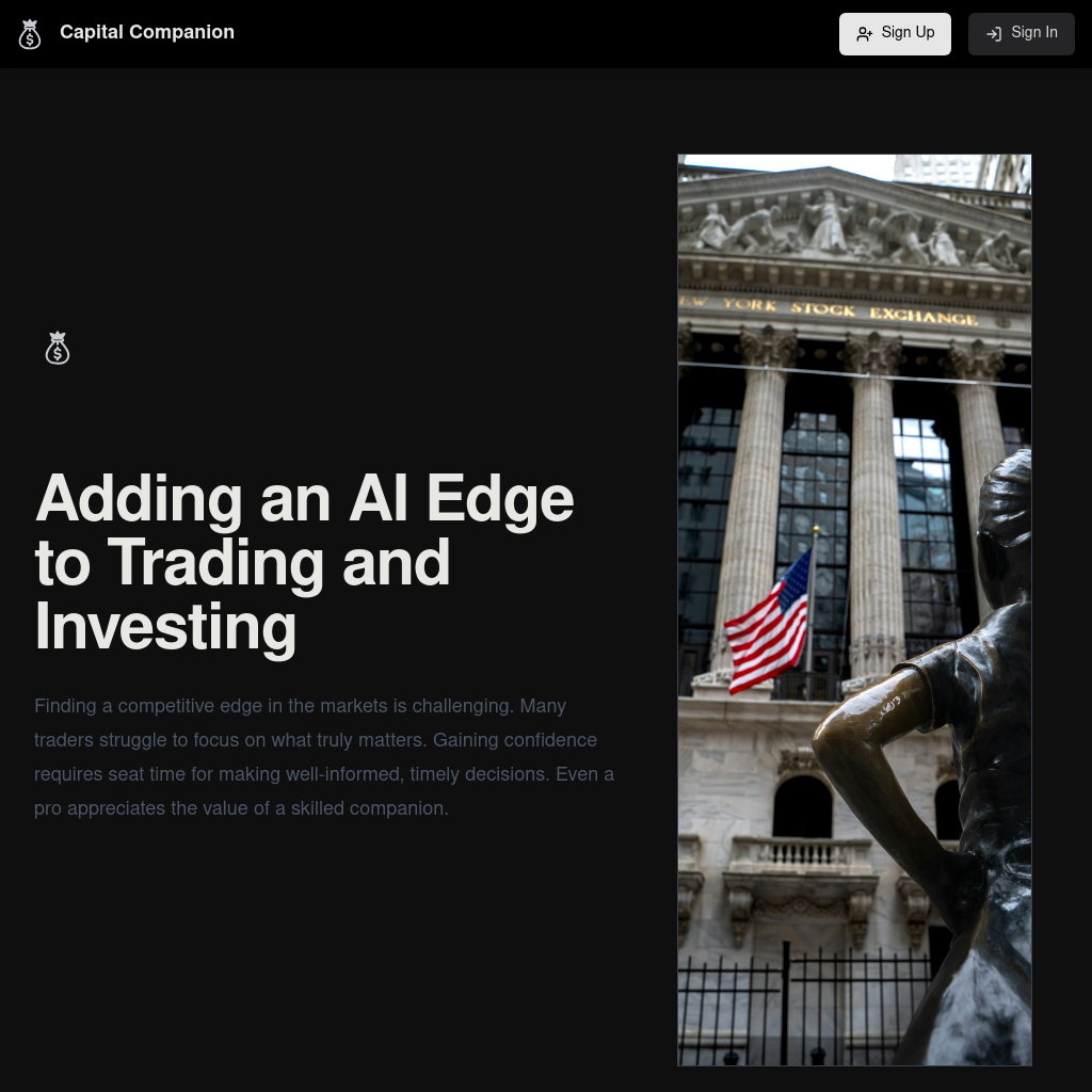 Capital Companion | AI-Driven Insights for Trading & Investing