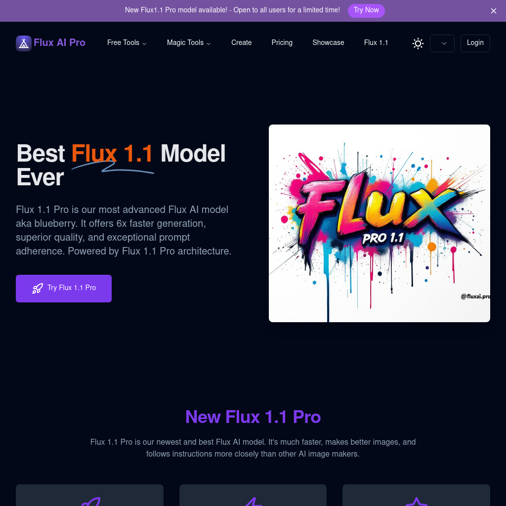 Flux 1.1 Pro - The Ultimate AI Image Generator by Flux AI