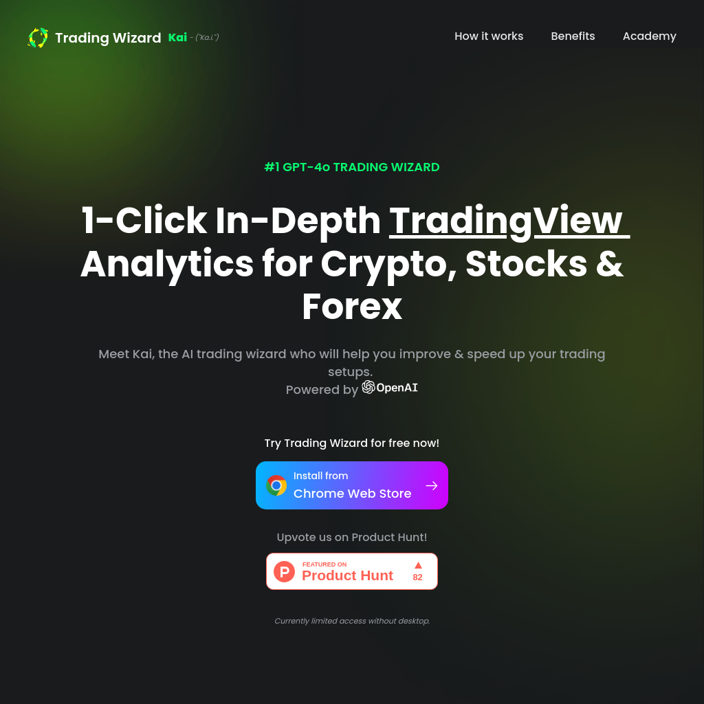 1-Click In-Depth TradingView Analytics for Crypto, Stocks & Forex - Trading Wizard