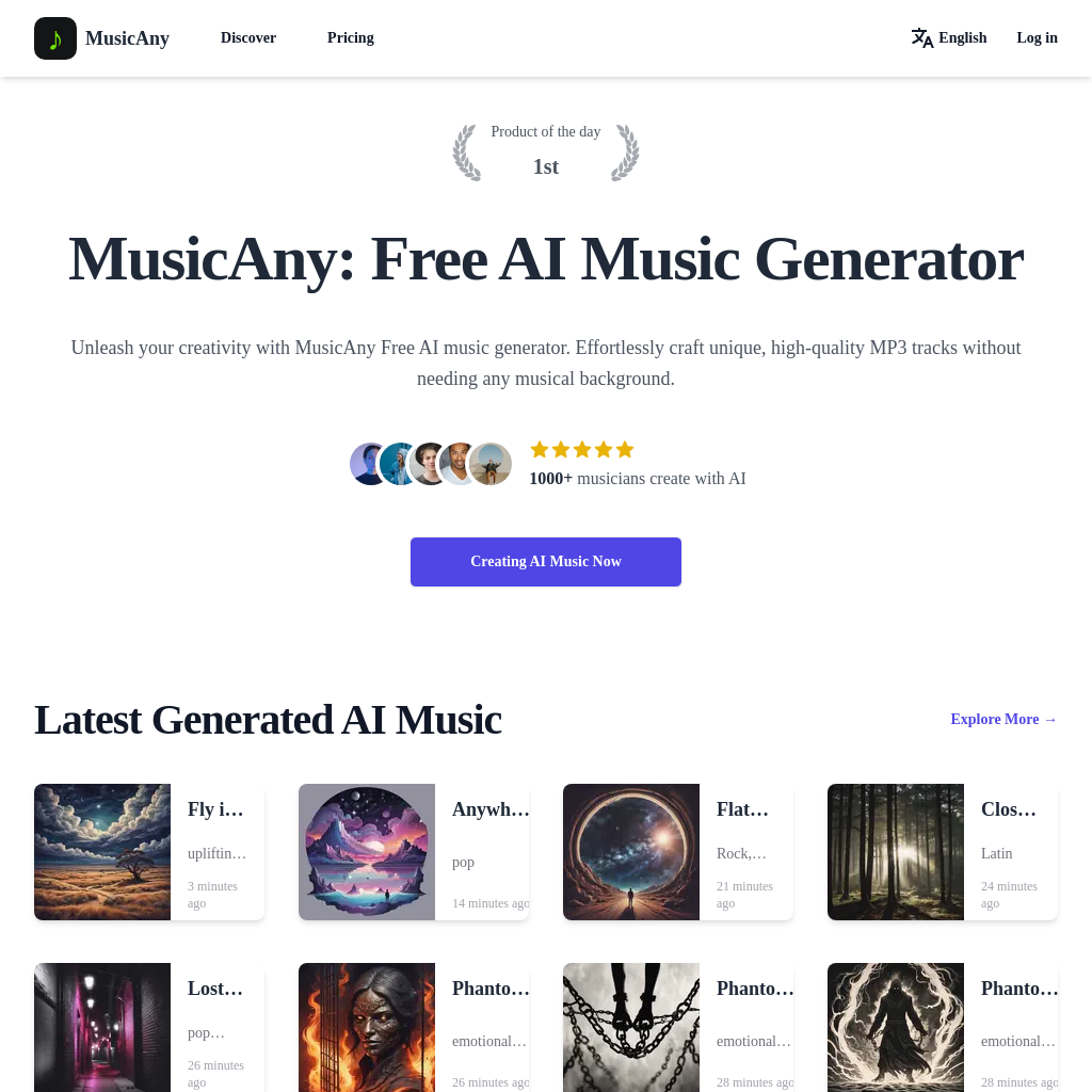 MusicAny: Free AI Music Generator for Unique Tracks