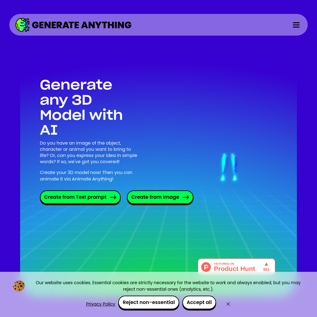 Anything World: Generate, Rig, and Animate 3D Models with AI