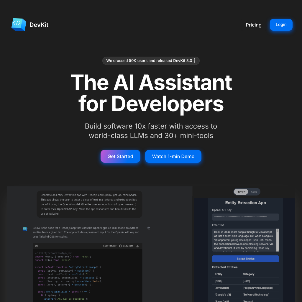 DevKit - The AI Assistant for Developers