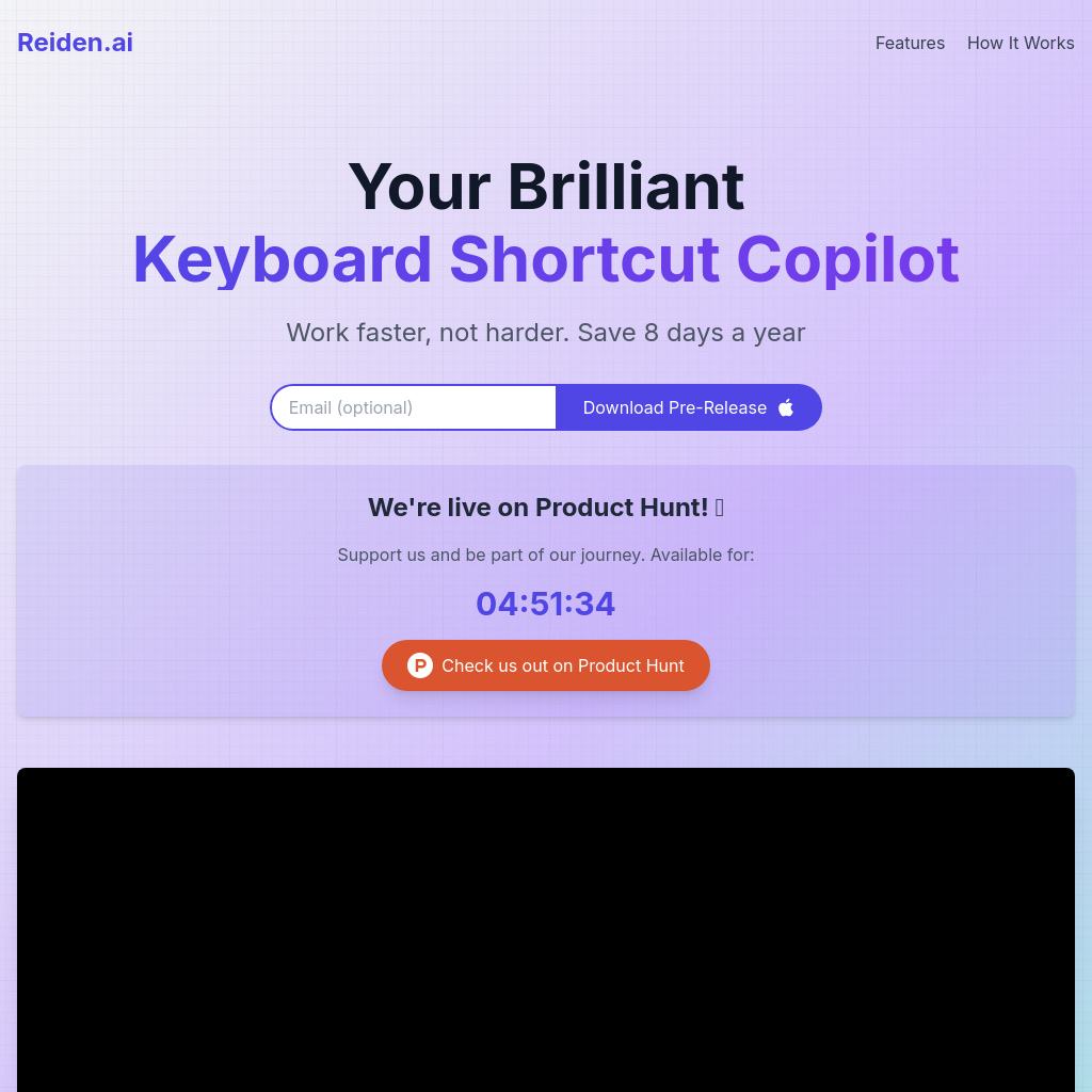 Reiden AI | Your Ultimate Keyboard Shortcut Assistant