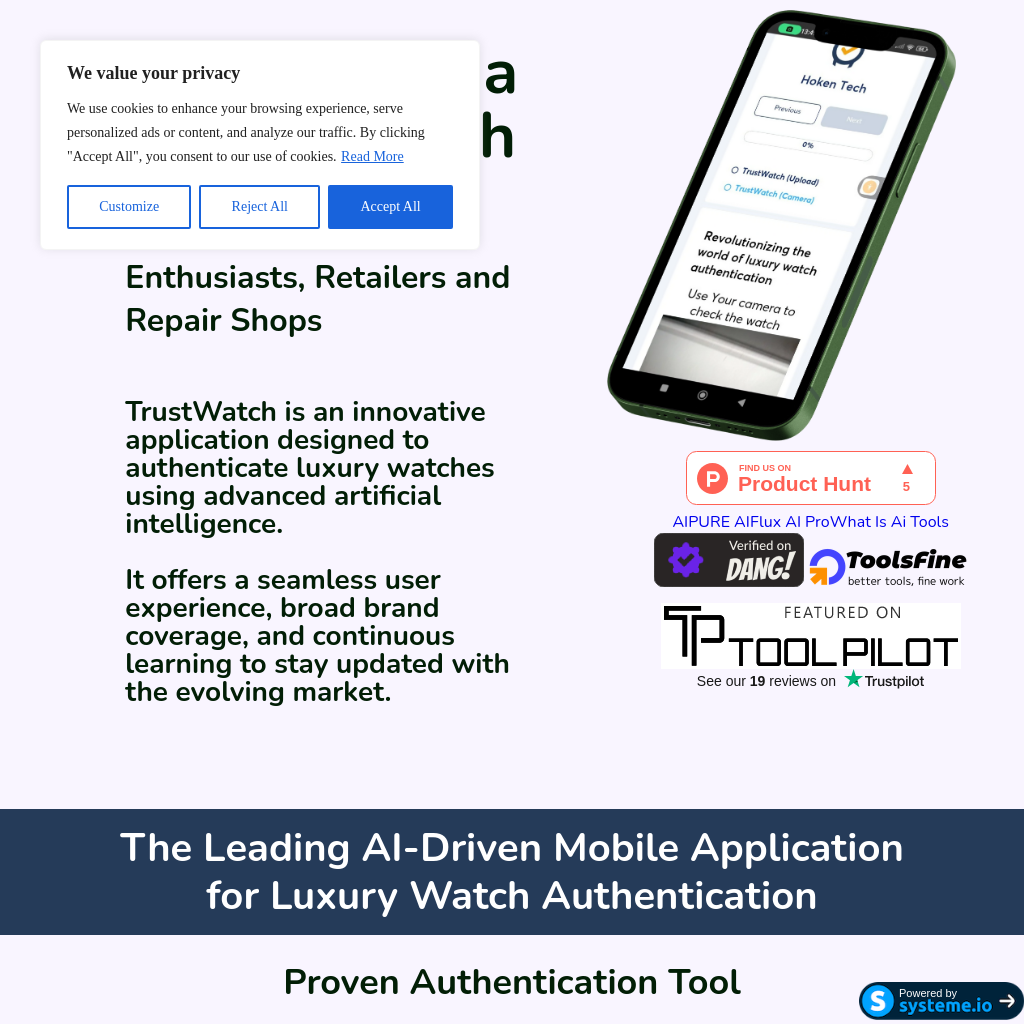 TrustWatch: AI-Powered Luxury Watch Authentication