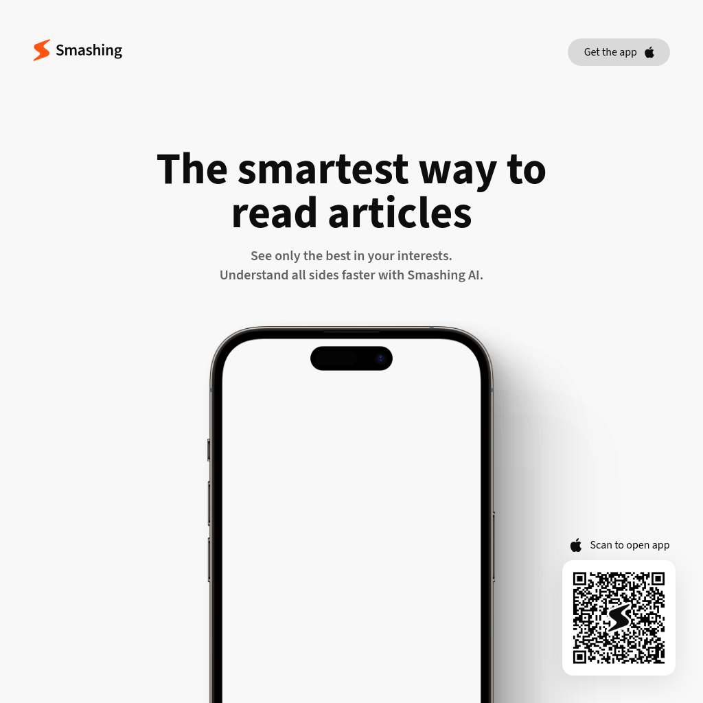 Smashing: Read Smarter with Curated Articles in Your Interests