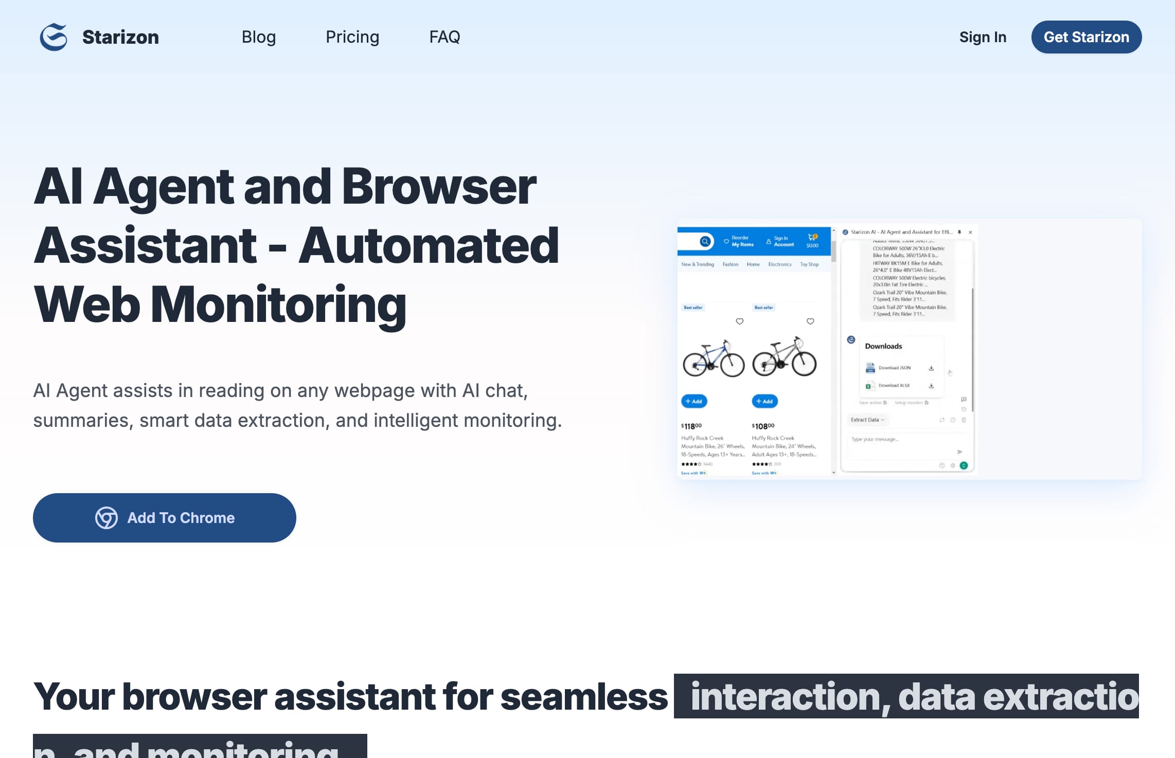 Starizon: AI Agent & Browser Assistant for Smart Browsing