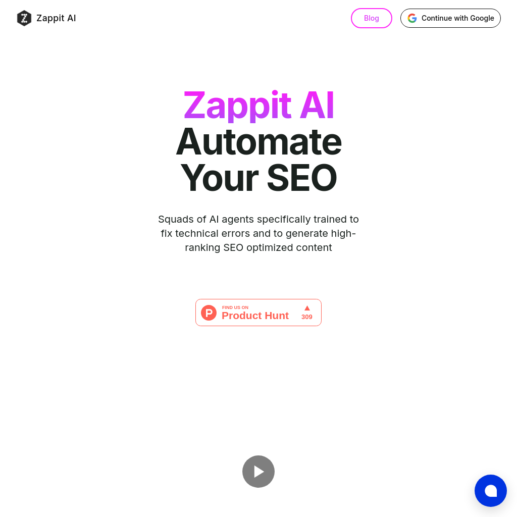 Zappit AI: 24/7 Automated SEO Solutions