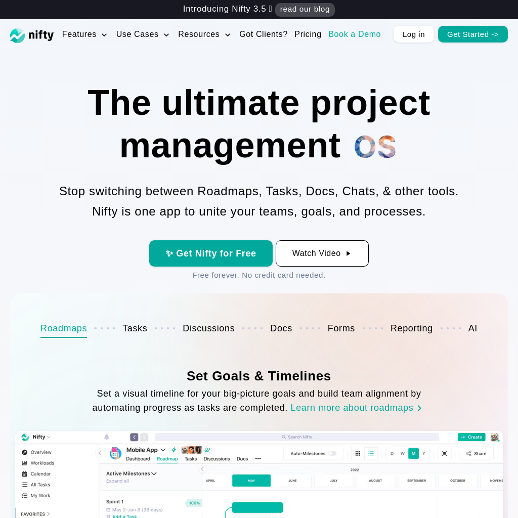 Nifty: Your Ultimate Project Management Hub