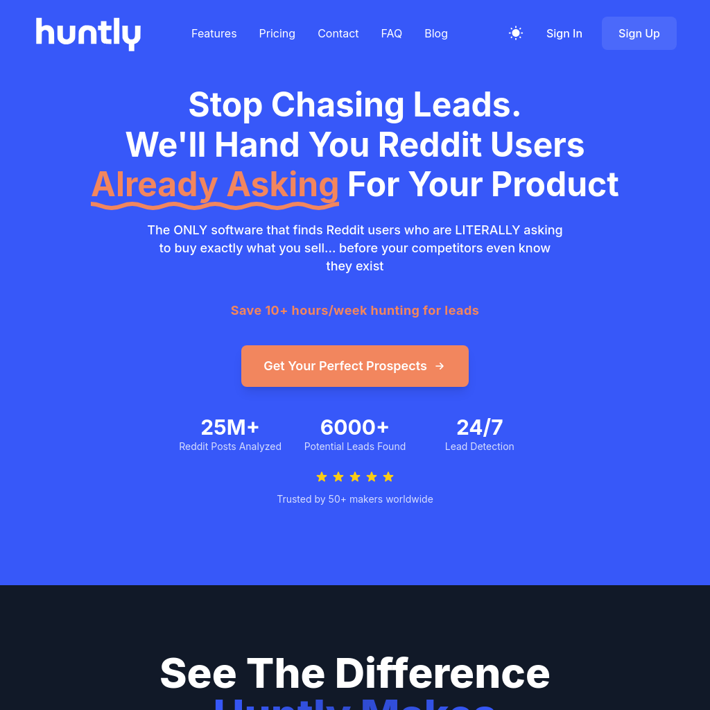 Huntly: Transform Reddit Users into Your Best Customers