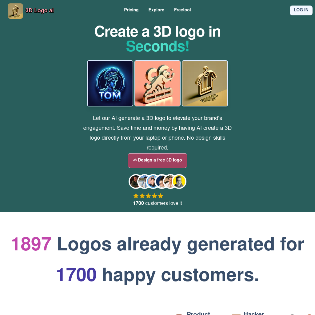 3D Logo Design | 3DLogoAI - Create Stunning Logos Instantly