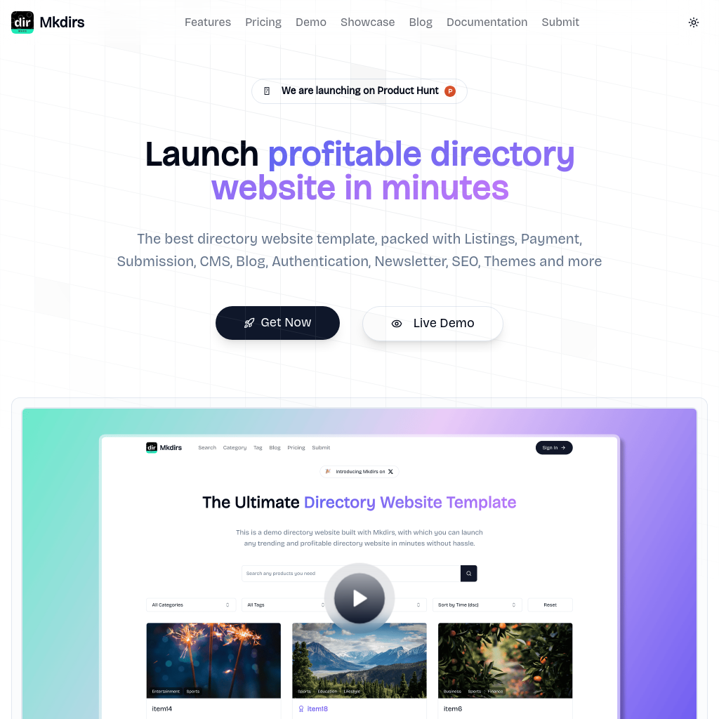 Mkdirs: The Ultimate Directory Website Template for Fast Launch