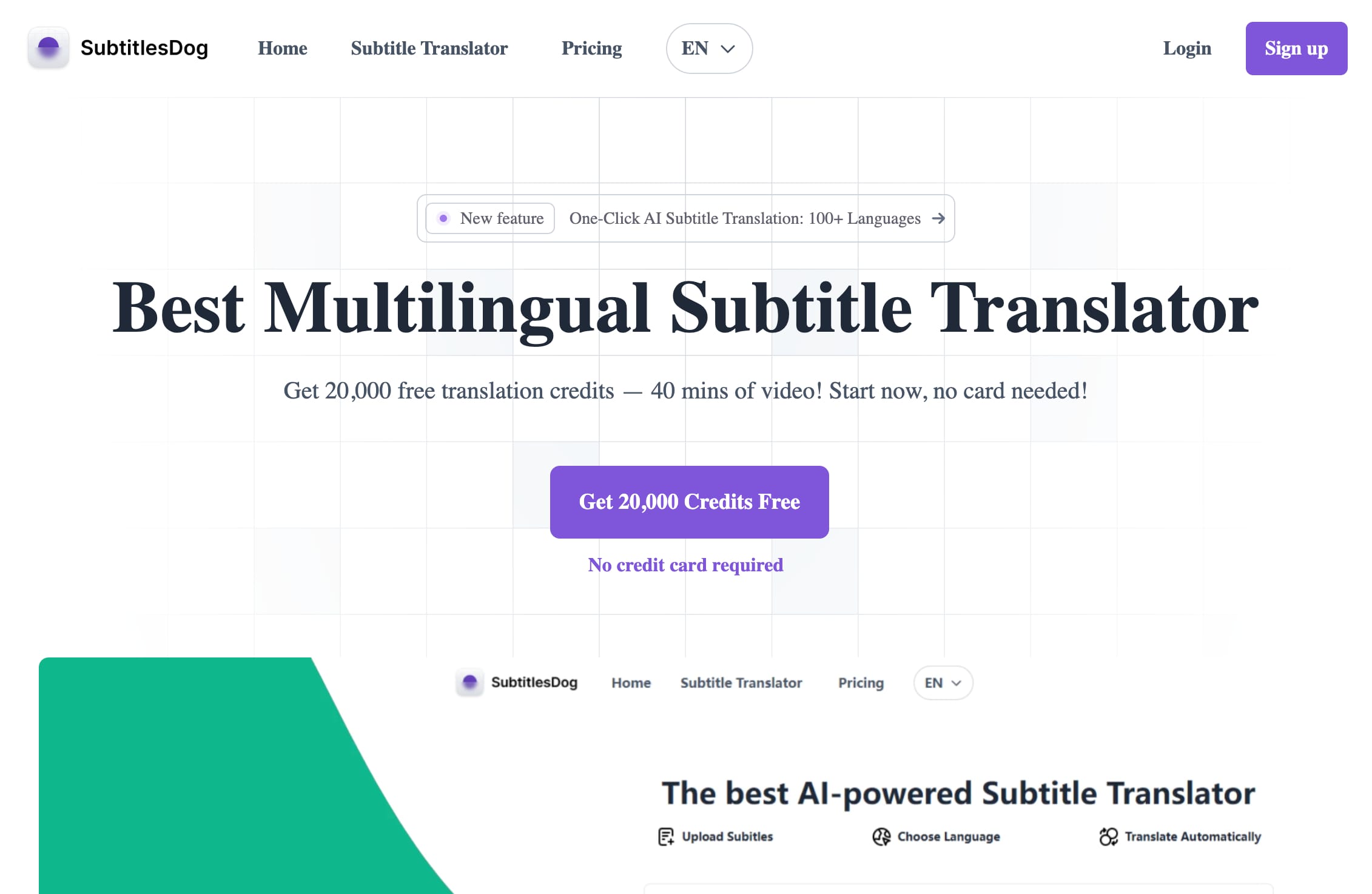 SubtitlesDog: Fast & Accurate AI Subtitle Translator for 100+ Languages