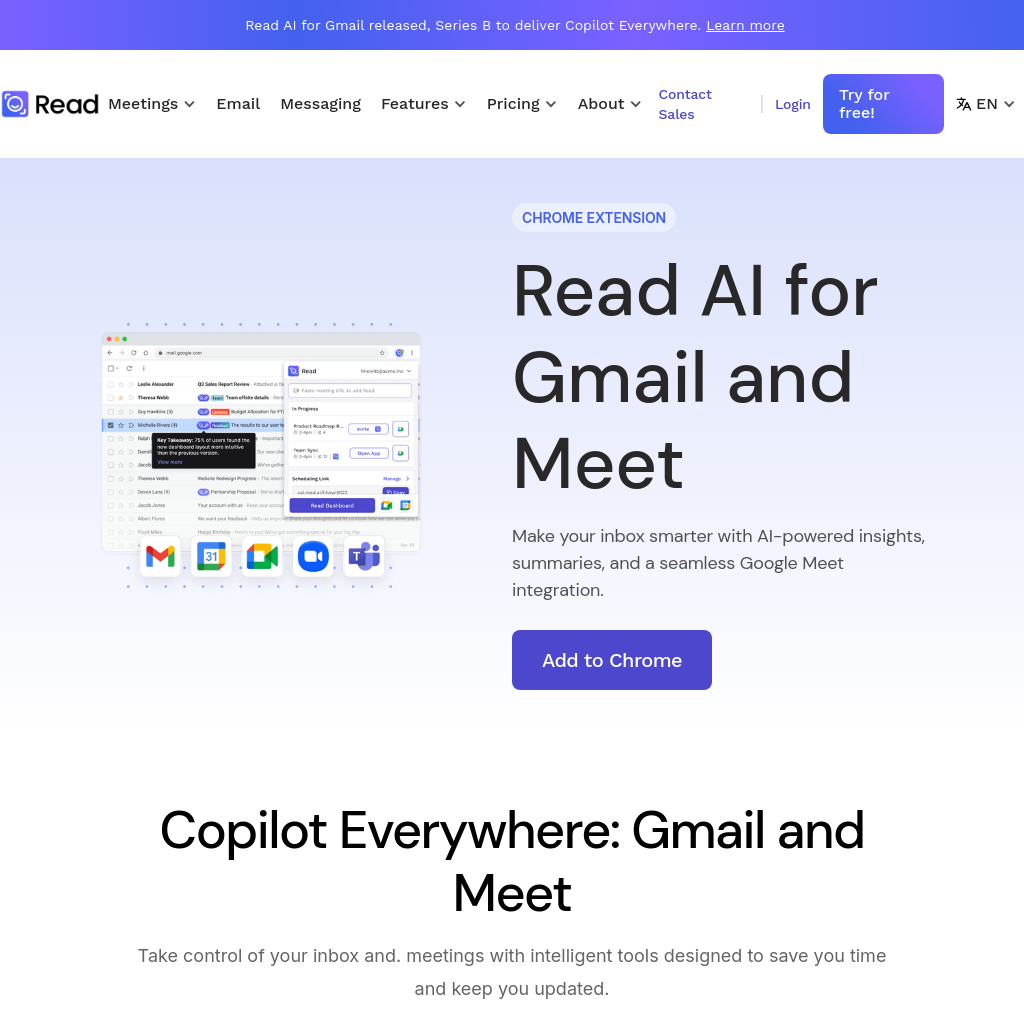 Read AI for Gmail | Smart Email & Meeting Assistant