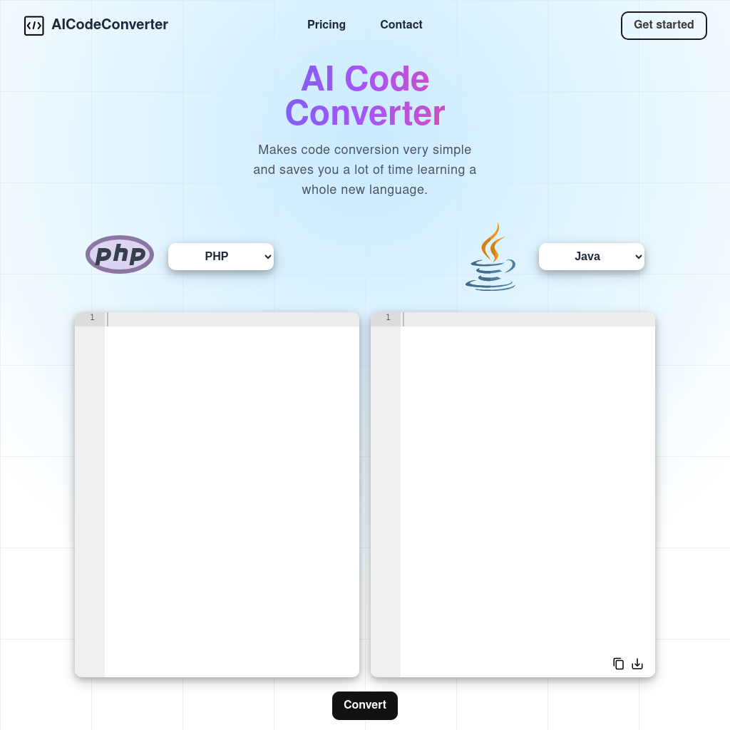 AI Code Converter - Effortless Code Transformation