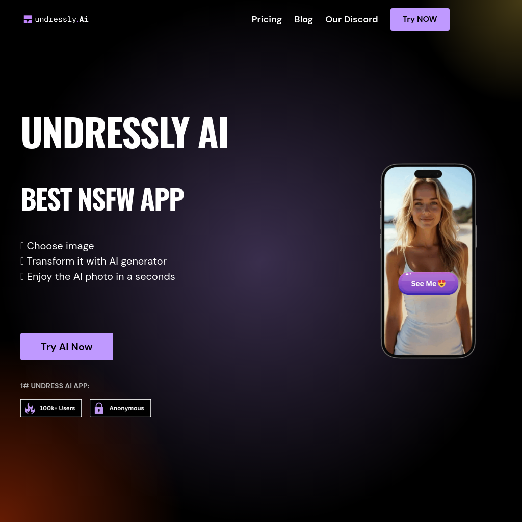 Undressly AI - 免費的 NSFW AI 圖像生成應用