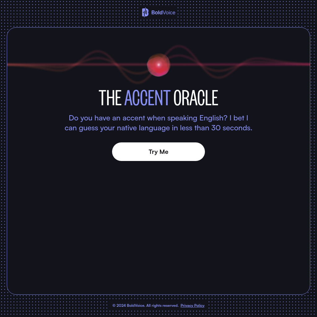 BoldVoice Accent Oracle: Can We Guess Your Accent?