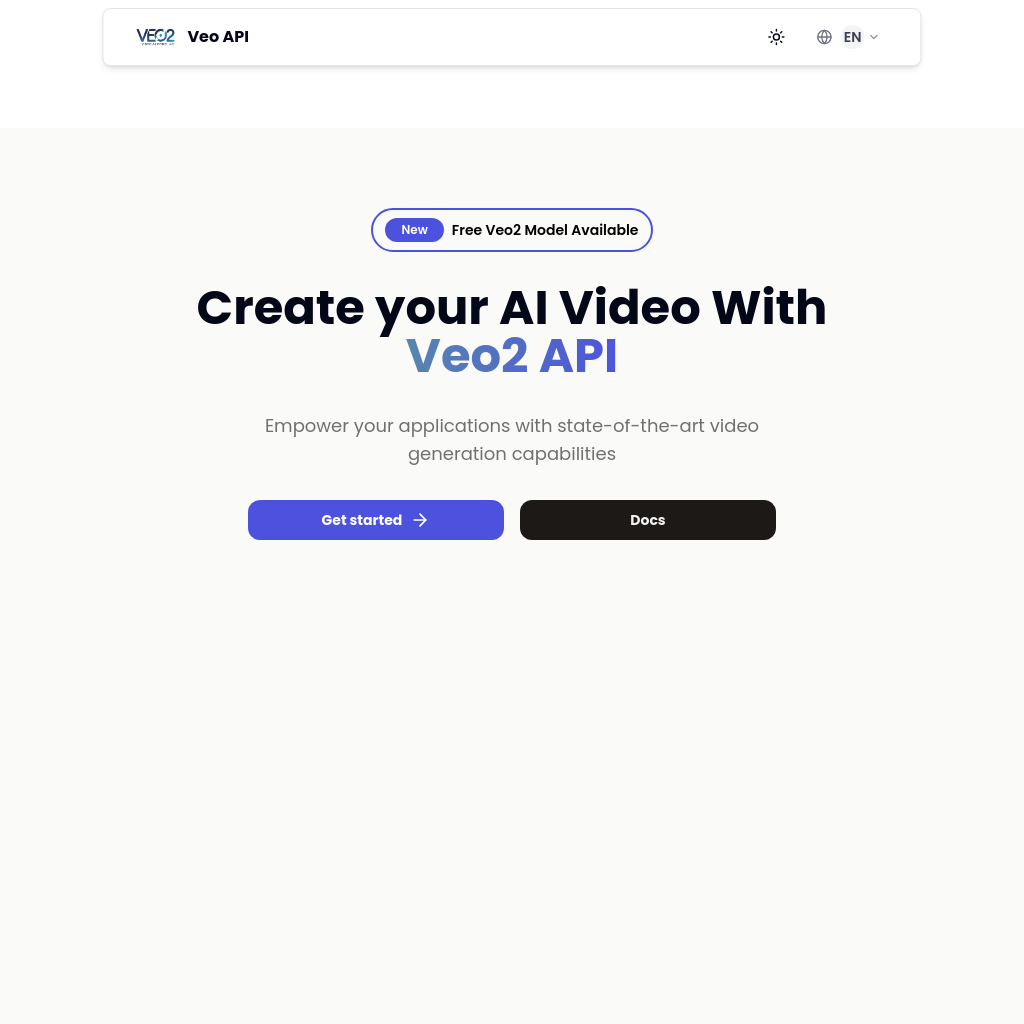 Veo2 API - Advanced Video Generation Solutions for Developers