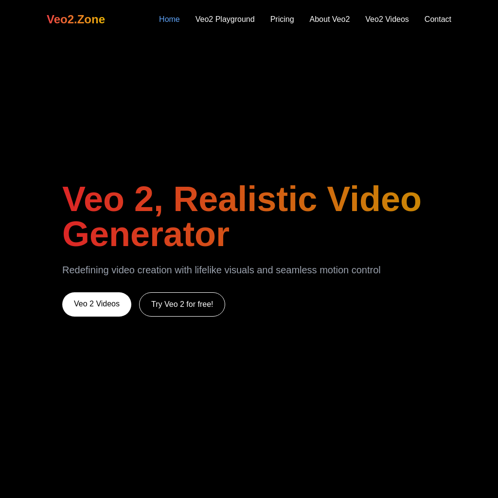 Veo 2 - Google's Cutting-Edge AI Video Generation Tool