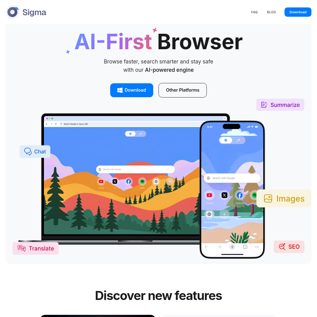 Sigma AI Browser - The Ultimate AI-Powered Web Experience