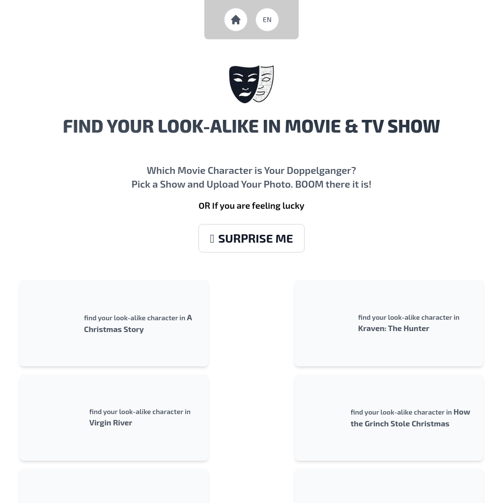 Discover Your Movie & TV Character Look-Alike | What Do I Look Like