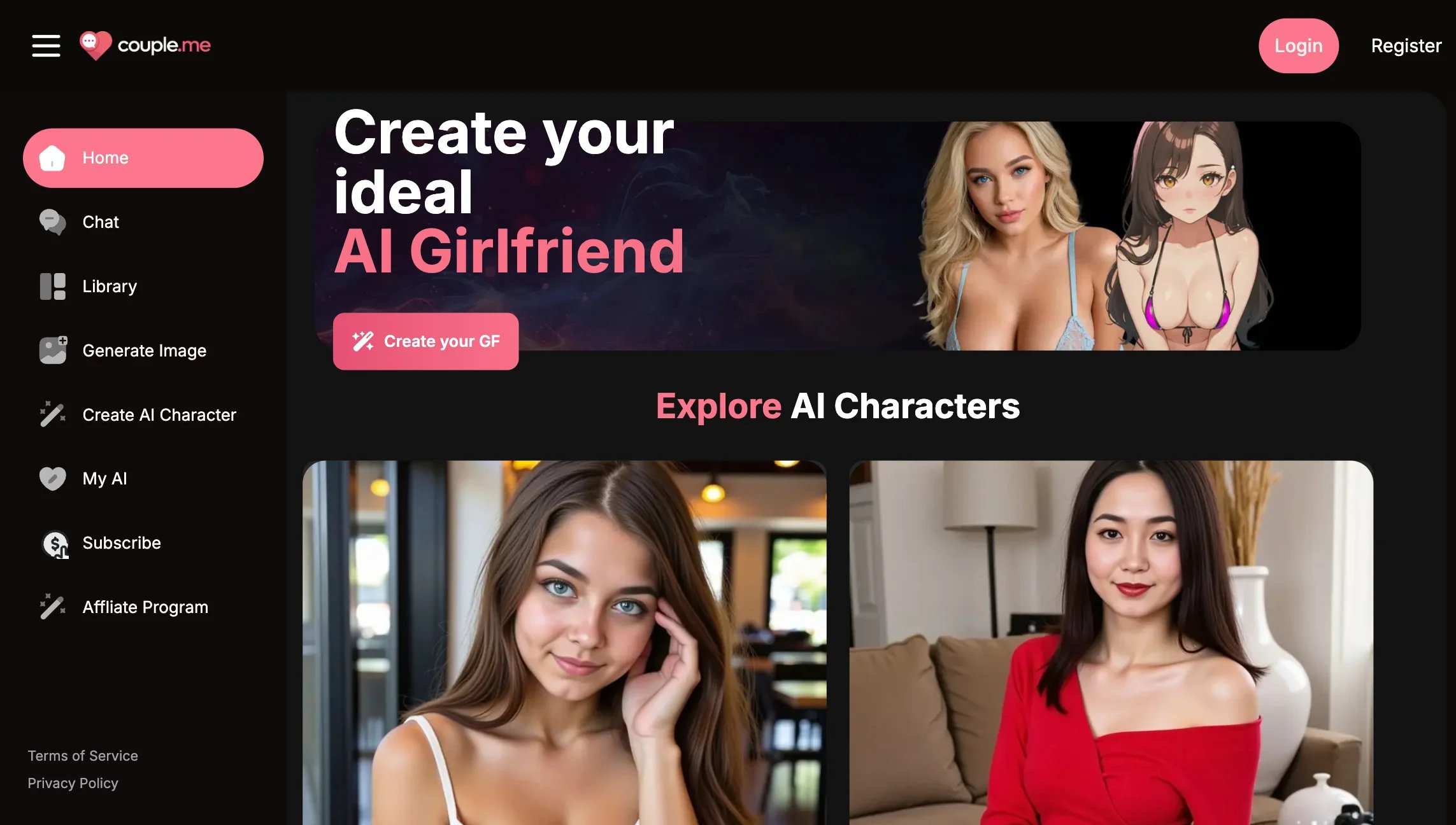 Couple.me: Create Your Personalized AI Girlfriend & Chat Anytime