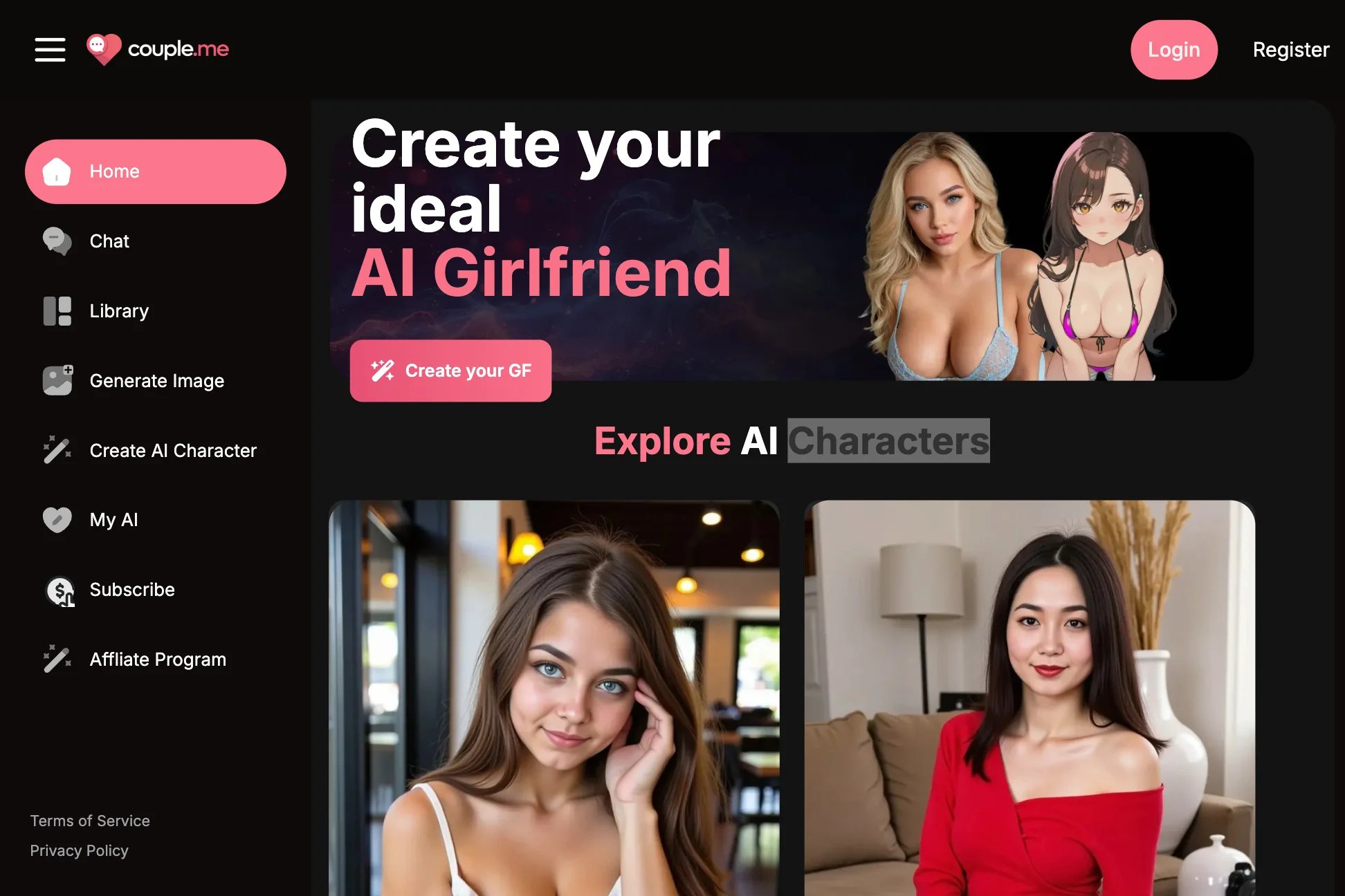 Couple.me: Create Your Personalized AI Girlfriend & Chat Anytime