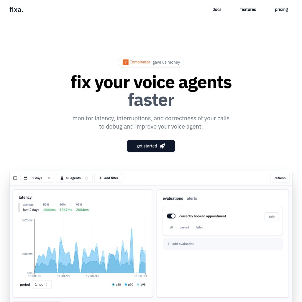 Fixa | Open Source Voice Agent Testing & Observability