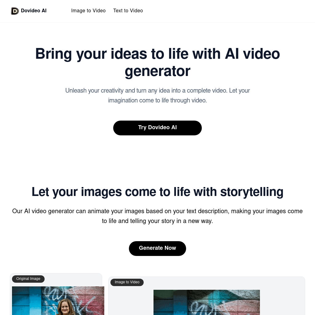 Dovideo AI: Create Stunning Videos with AI Video Generator