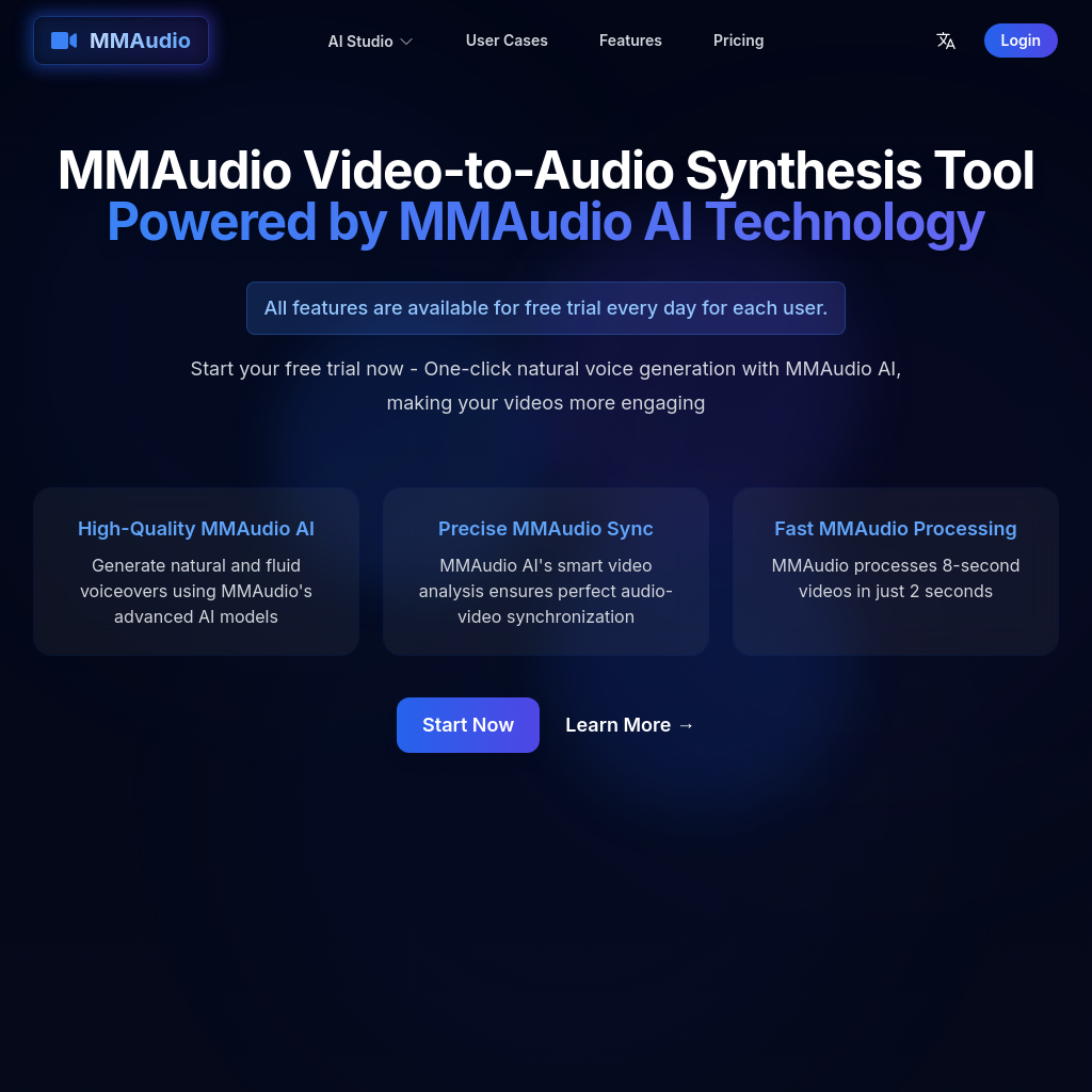 MMAudio - AI Video to Audio Synthesis Tool for High-Quality Soundtracks