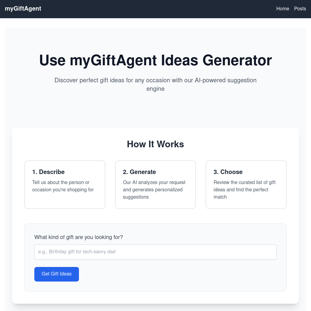 myGiftAgent - Help you find the perfect gift