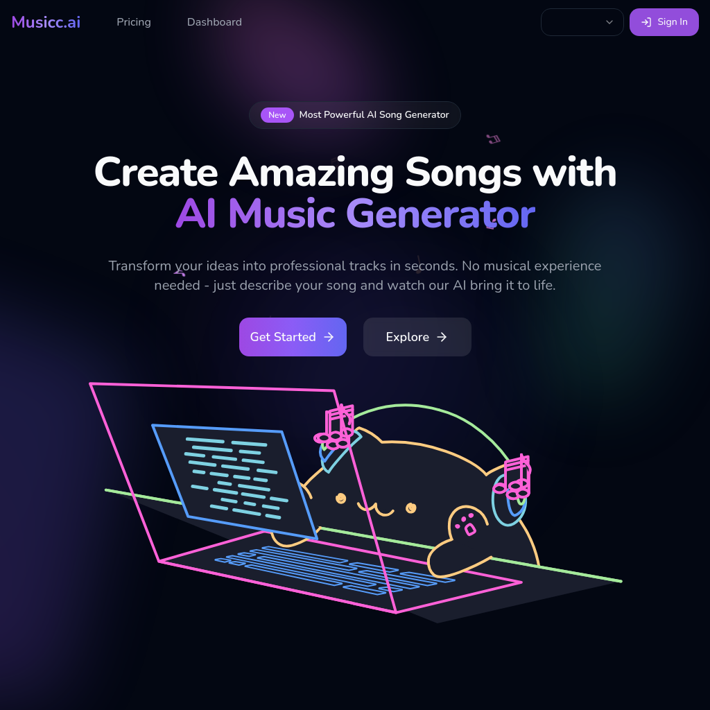 AI Music Generator &amp; Song Maker - Try Free Online