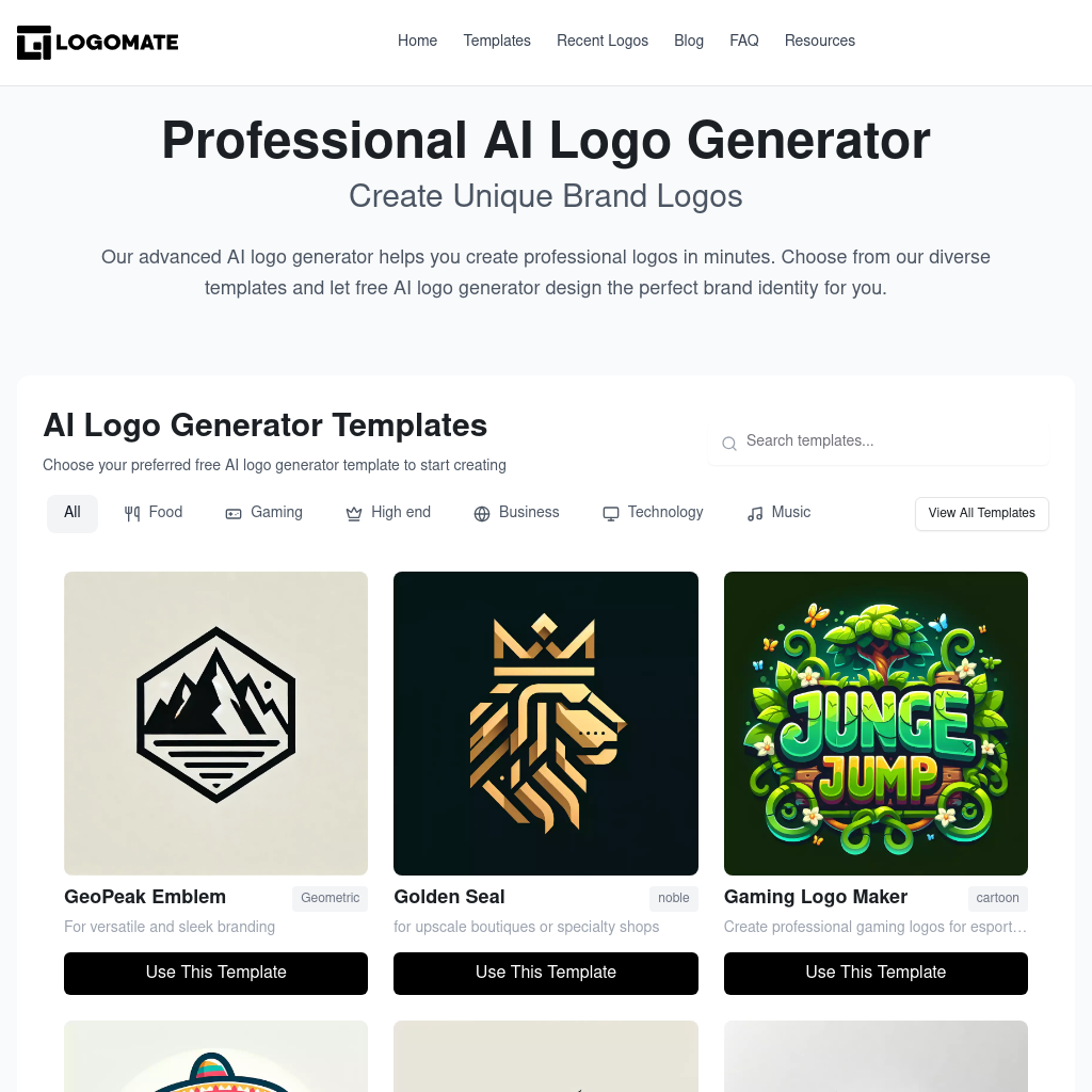 AI Logo Generator - Create Professional Logos Online