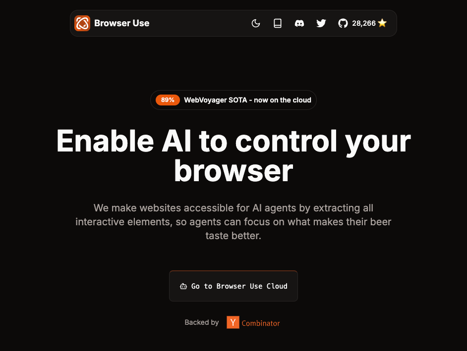 Control the web with prompts