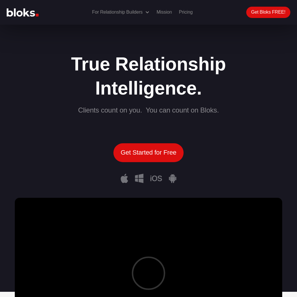 Bloks: AI-Powered CRM for Relationship Builders