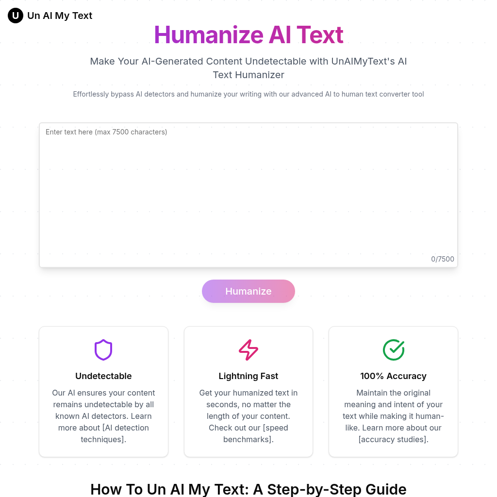 UnAIMyText: Humanize AI Text, Bypass Detectors