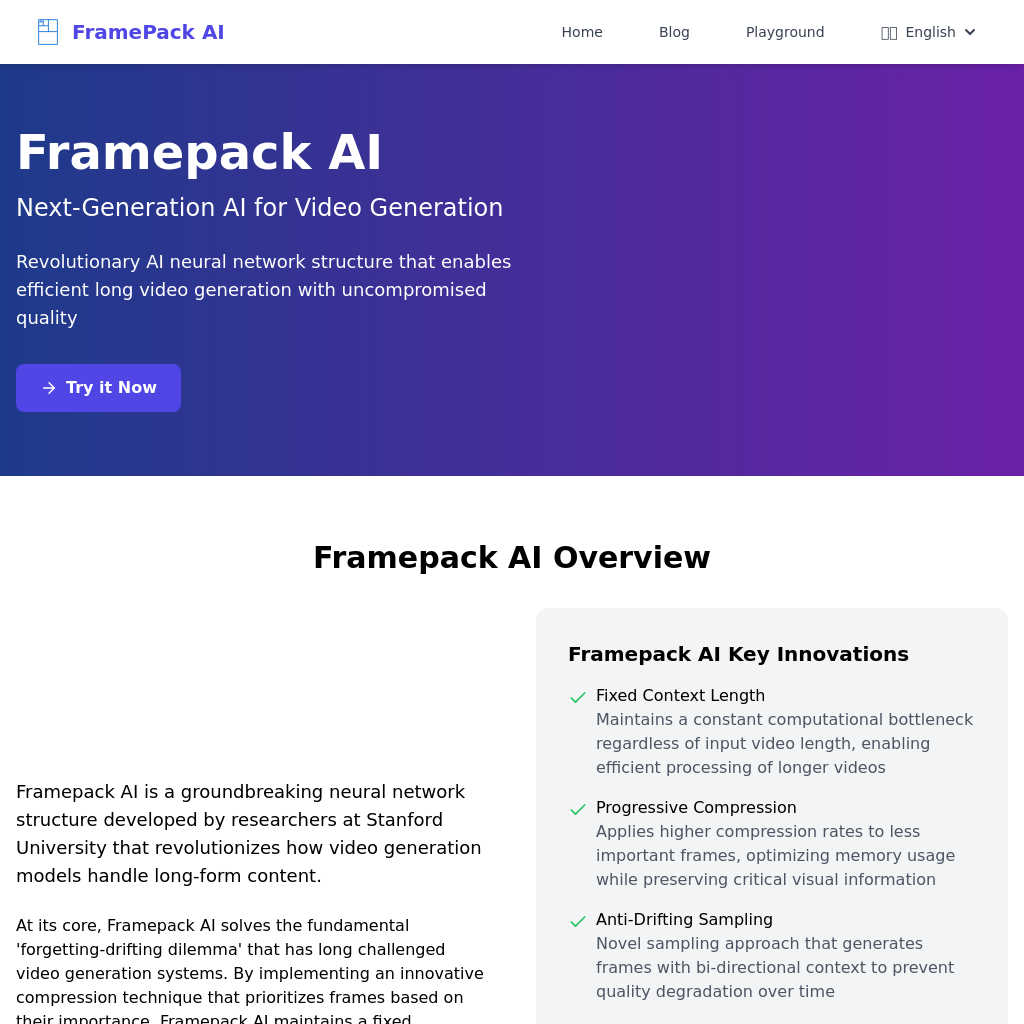 Framepack AI: Next-Gen AI Video Generation