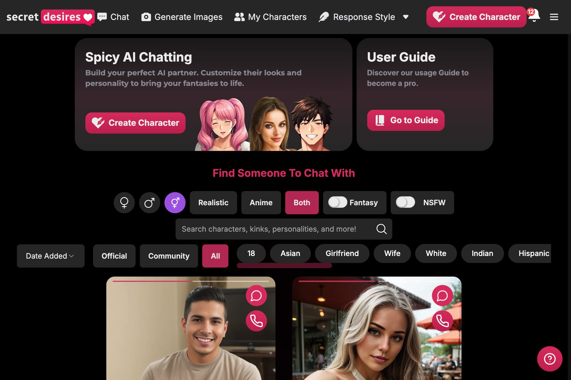 Secret Desires AI: Chat & Create