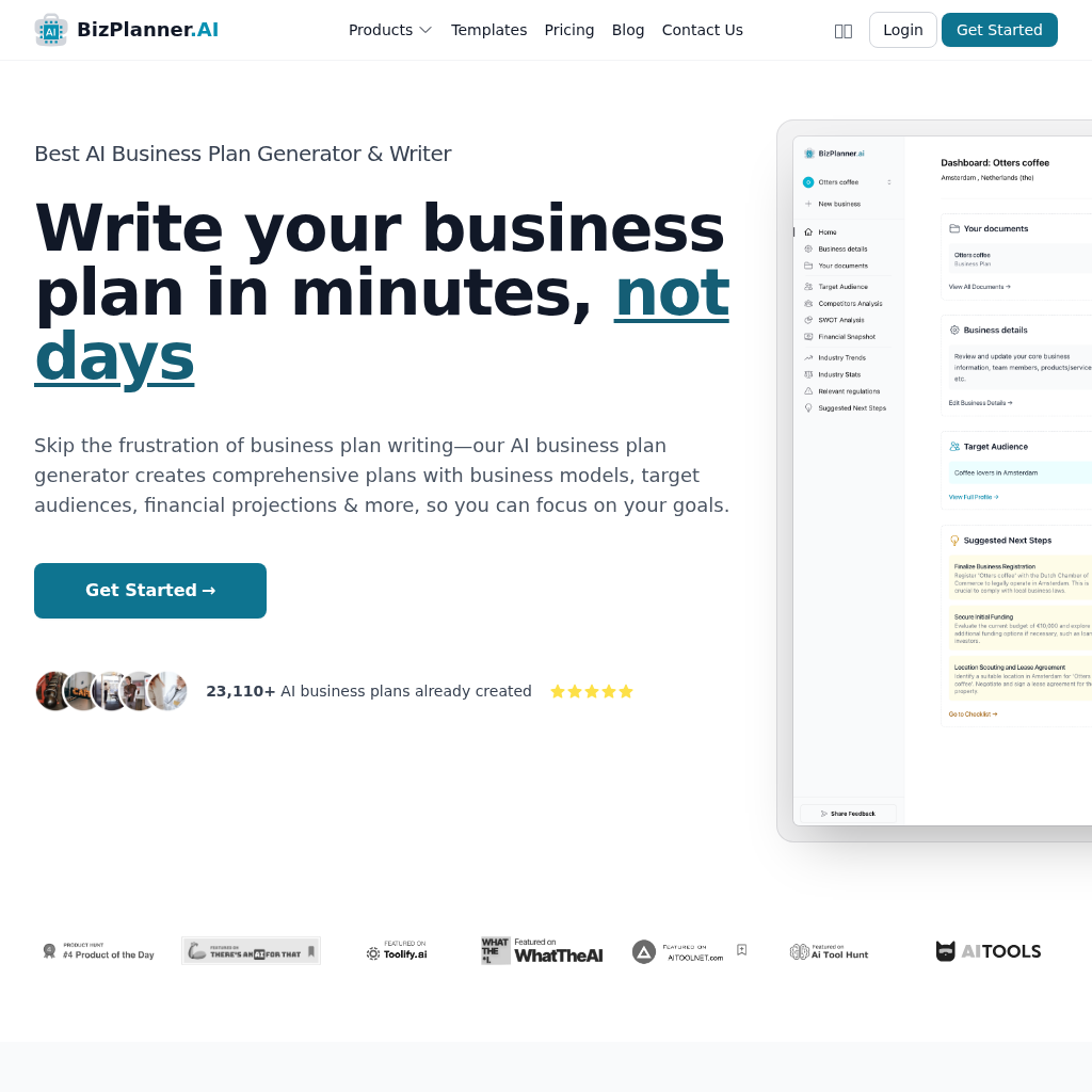 BizPlanner.AI: AI Business Plan Generator