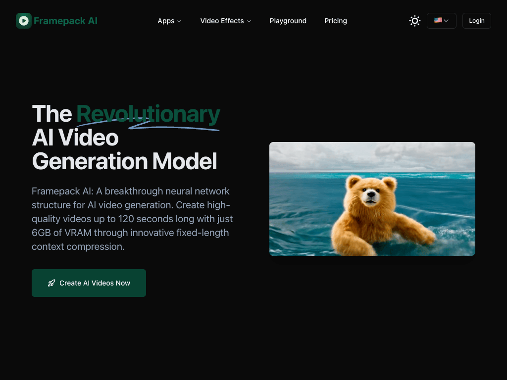 Framepack AI - AI Video Generation with Minimal VRAM