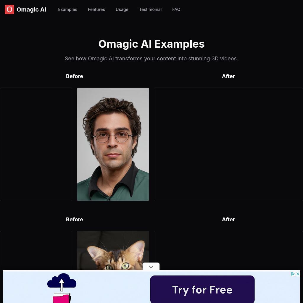 Omagic AI: Effortless Viral 3D Video Maker