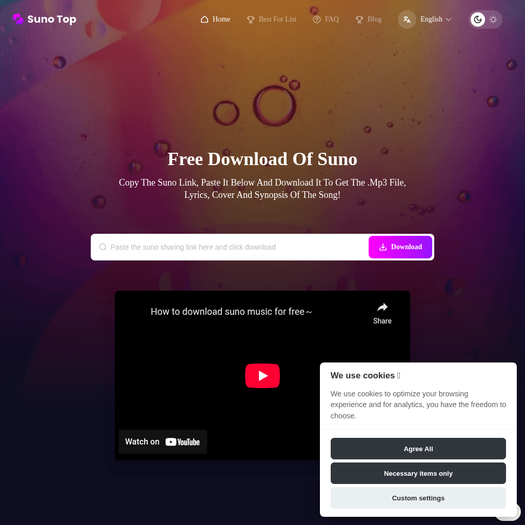 Suno-Top: Free Suno AI Music Downloader