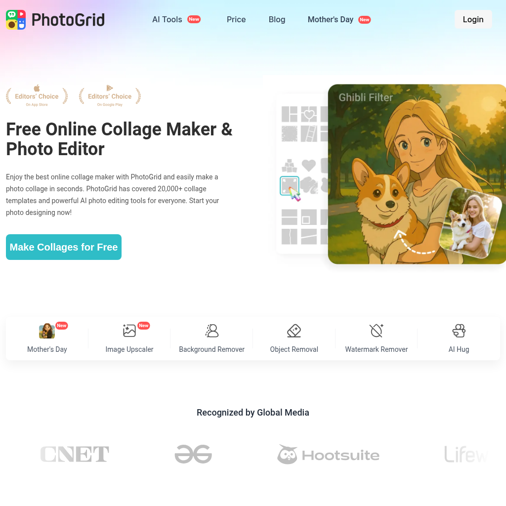 PhotoGrid: Free Collage Maker & AI Photo Editor