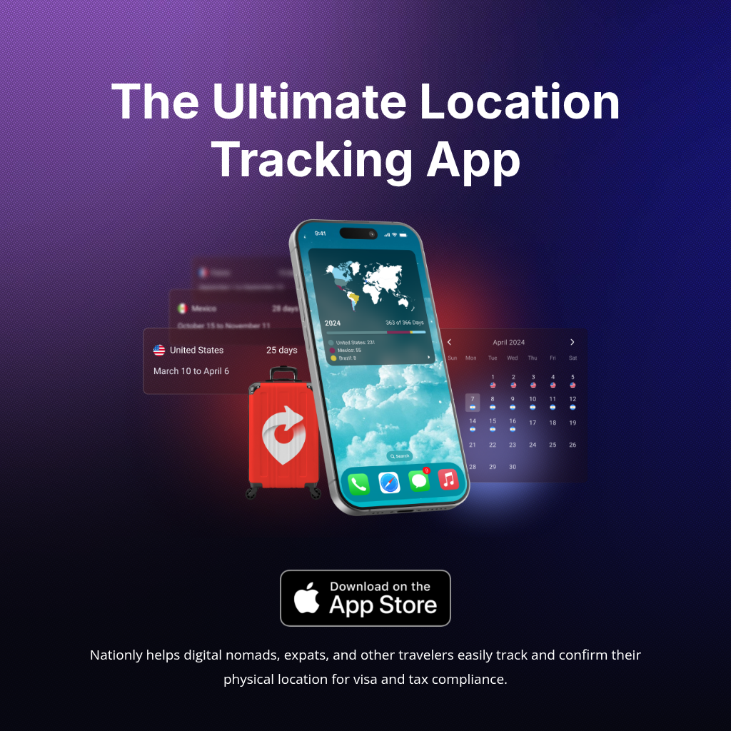 Nationly: Location Tracker for FEIE