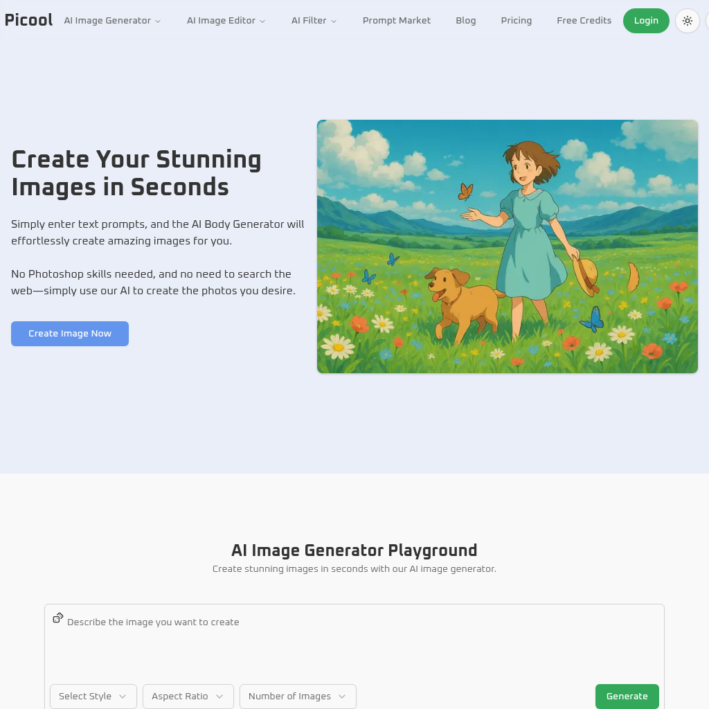 Picool.AI - AI Image Generator & Editor