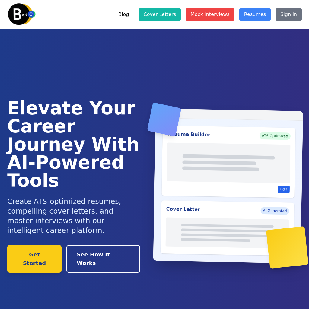 Bange.io: AI-Powered Job Application Tools