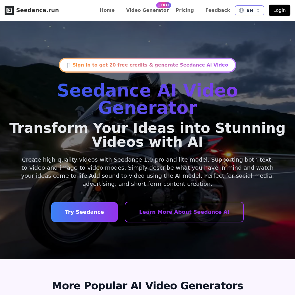 Seedance AI Video Generator: Create Videos with AI