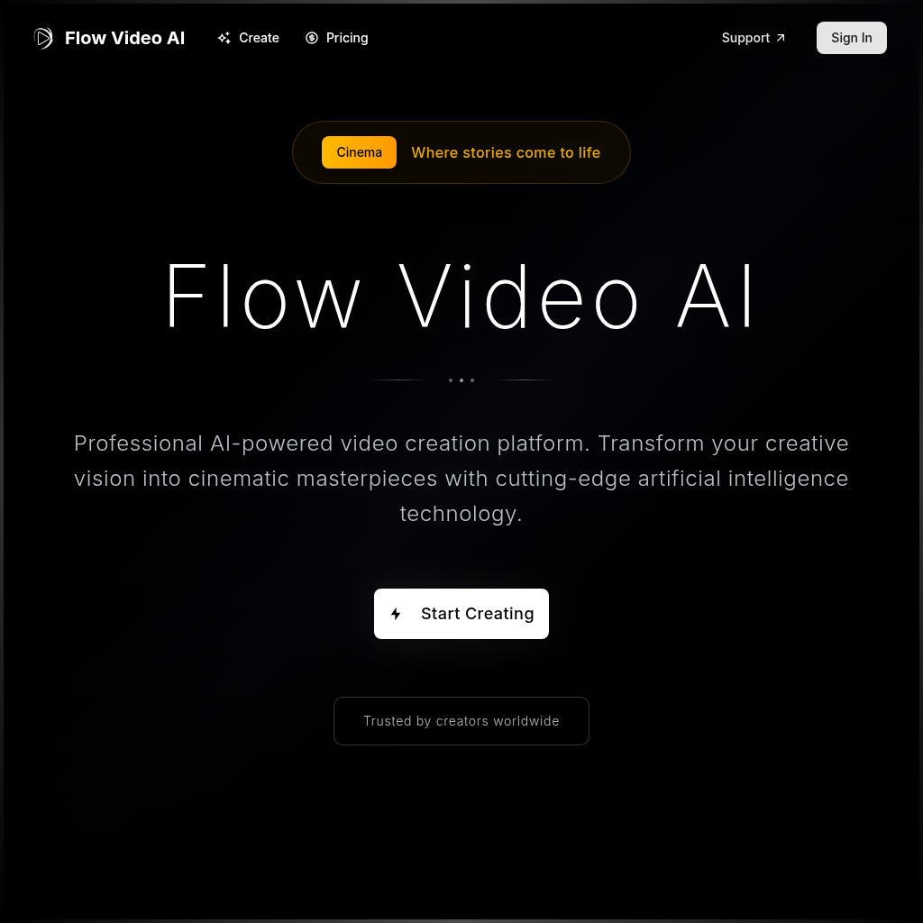 Flow Video AI - AI Video Generator | 8K Cinematic Films