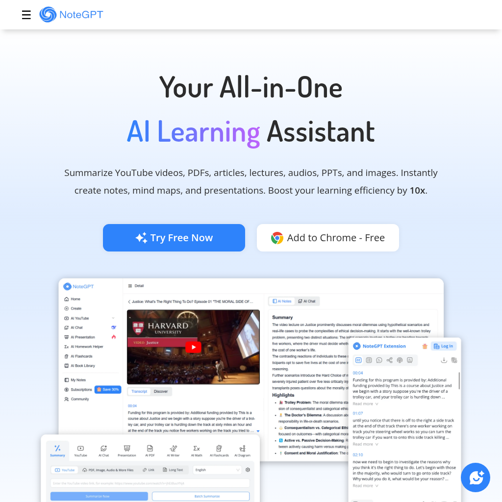 NoteGPT AI: Summarizer, Chat & Writer