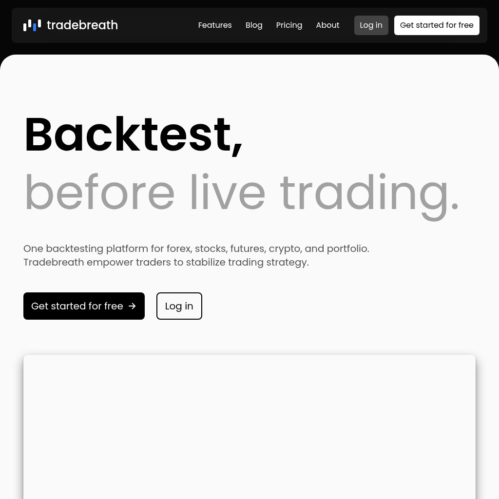 Tradebreath: Backtesting Software for Forex, Stocks & Crypto