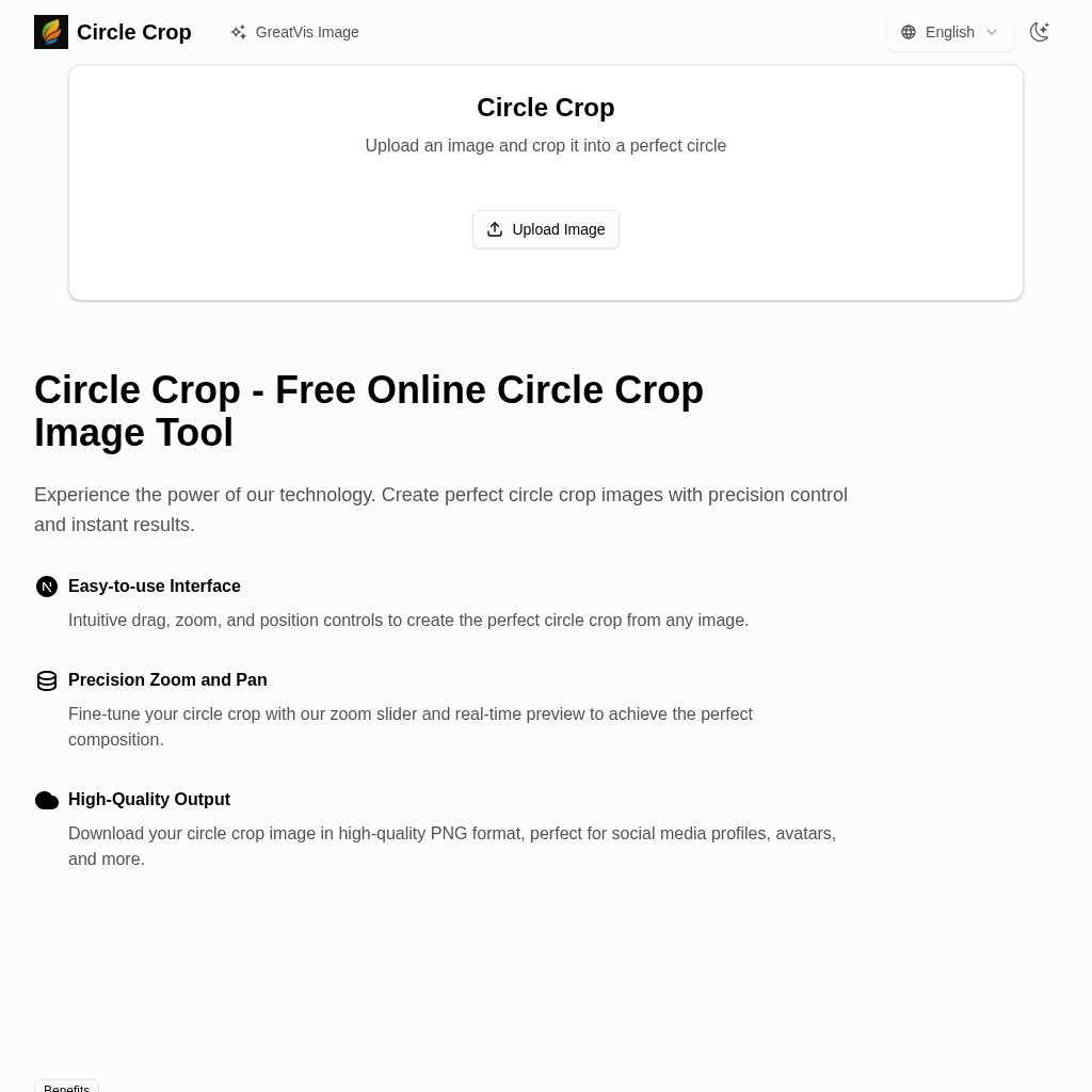 Circle Crop - Free Online Circle Image Cropper